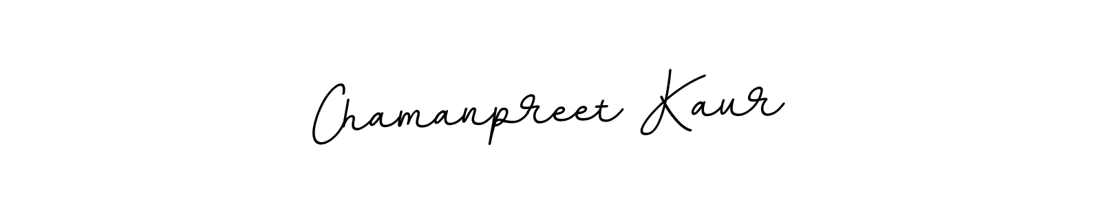 Create a beautiful signature design for name Chamanpreet Kaur. With this signature (BallpointsItalic-DORy9) fonts, you can make a handwritten signature for free. Chamanpreet Kaur signature style 11 images and pictures png