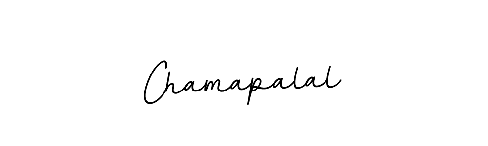 How to make Chamapalal signature? BallpointsItalic-DORy9 is a professional autograph style. Create handwritten signature for Chamapalal name. Chamapalal signature style 11 images and pictures png