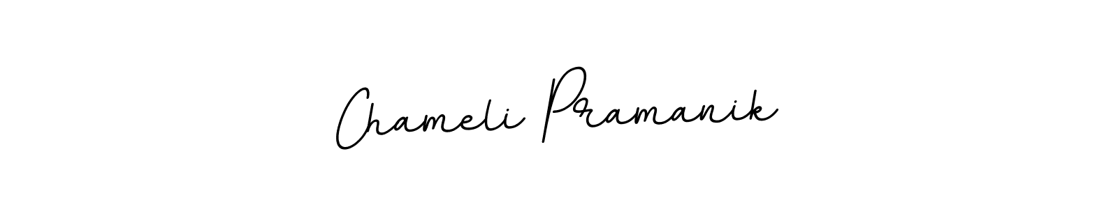 BallpointsItalic-DORy9 is a professional signature style that is perfect for those who want to add a touch of class to their signature. It is also a great choice for those who want to make their signature more unique. Get Chameli Pramanik name to fancy signature for free. Chameli Pramanik signature style 11 images and pictures png