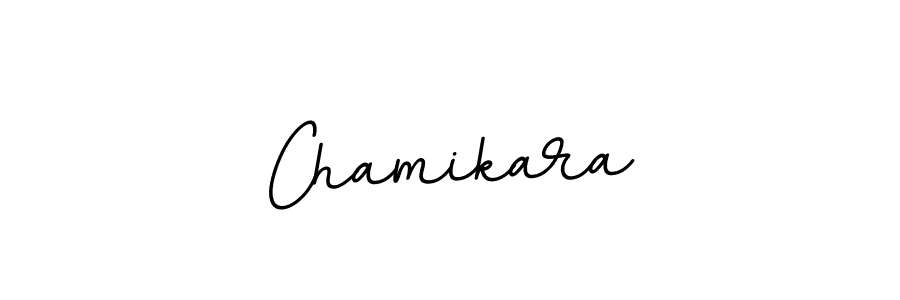 Use a signature maker to create a handwritten signature online. With this signature software, you can design (BallpointsItalic-DORy9) your own signature for name Chamikara. Chamikara signature style 11 images and pictures png