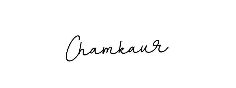 Make a beautiful signature design for name Chamkaur. With this signature (BallpointsItalic-DORy9) style, you can create a handwritten signature for free. Chamkaur signature style 11 images and pictures png