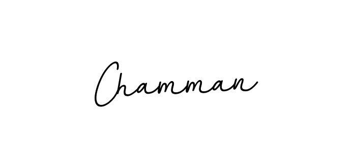 Use a signature maker to create a handwritten signature online. With this signature software, you can design (BallpointsItalic-DORy9) your own signature for name Chamman. Chamman signature style 11 images and pictures png