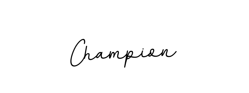 Create a beautiful signature design for name Champion. With this signature (BallpointsItalic-DORy9) fonts, you can make a handwritten signature for free. Champion signature style 11 images and pictures png