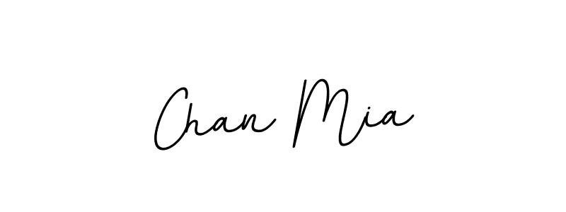 How to make Chan Mia name signature. Use BallpointsItalic-DORy9 style for creating short signs online. This is the latest handwritten sign. Chan Mia signature style 11 images and pictures png