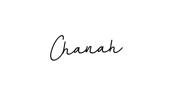 How to make Chanah name signature. Use BallpointsItalic-DORy9 style for creating short signs online. This is the latest handwritten sign. Chanah signature style 11 images and pictures png
