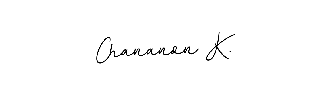 Chananon K. stylish signature style. Best Handwritten Sign (BallpointsItalic-DORy9) for my name. Handwritten Signature Collection Ideas for my name Chananon K.. Chananon K. signature style 11 images and pictures png