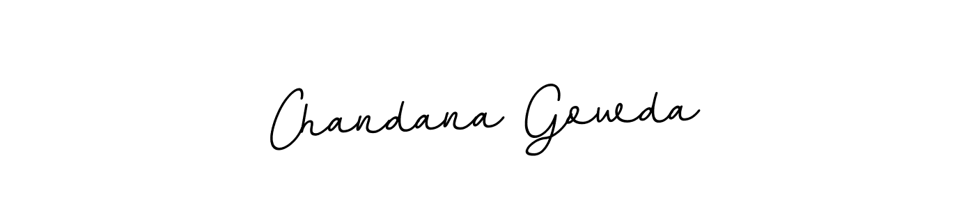 You should practise on your own different ways (BallpointsItalic-DORy9) to write your name (Chandana Gowda) in signature. don't let someone else do it for you. Chandana Gowda signature style 11 images and pictures png