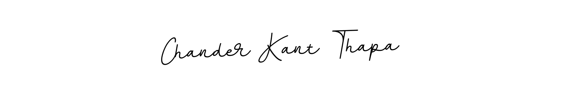 Design your own signature with our free online signature maker. With this signature software, you can create a handwritten (BallpointsItalic-DORy9) signature for name Chander Kant Thapa. Chander Kant Thapa signature style 11 images and pictures png