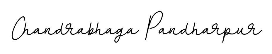 Designed for modern professionals: Chandrabhaga Pandharpur name signature crafted with BallpointsItalic-DORy9 script. Ready for digital PDF workflows. Chandrabhaga Pandharpur signature style 11 images and pictures png