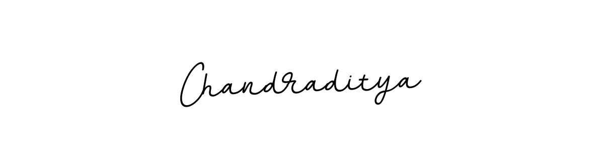 Make a beautiful signature design for name Chandraditya. With this signature (BallpointsItalic-DORy9) style, you can create a handwritten signature for free. Chandraditya signature style 11 images and pictures png
