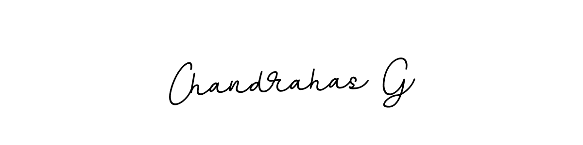 The best way (BallpointsItalic-DORy9) to make a short signature is to pick only two or three words in your name. The name Chandrahas G include a total of six letters. For converting this name. Chandrahas G signature style 11 images and pictures png