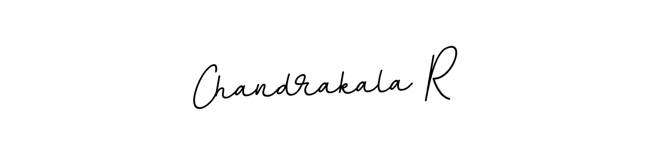 How to make Chandrakala R name signature. Use BallpointsItalic-DORy9 style for creating short signs online. This is the latest handwritten sign. Chandrakala R signature style 11 images and pictures png