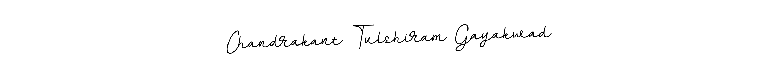 Create a beautiful signature design for name Chandrakant Tulshiram Gayakwad. With this signature (BallpointsItalic-DORy9) fonts, you can make a handwritten signature for free. Chandrakant Tulshiram Gayakwad signature style 11 images and pictures png