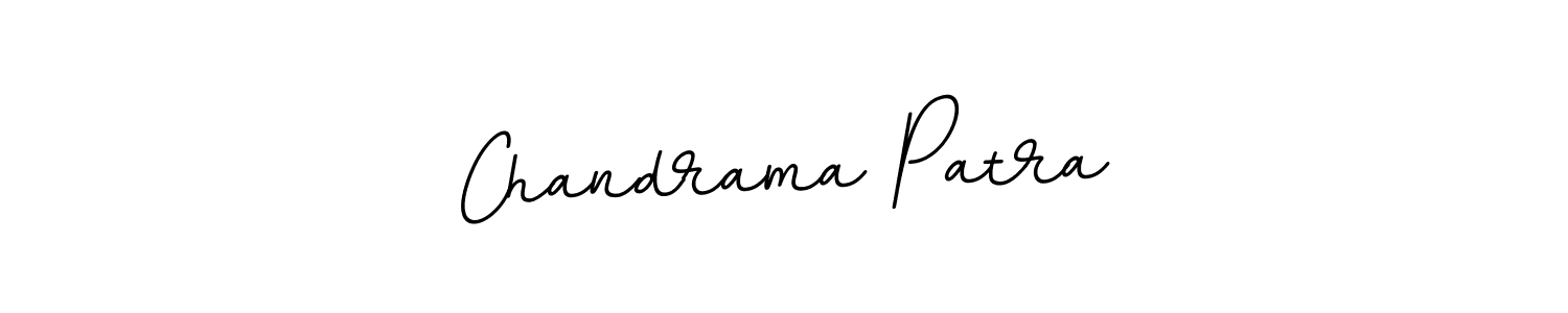 How to make Chandrama Patra name signature. Use BallpointsItalic-DORy9 style for creating short signs online. This is the latest handwritten sign. Chandrama Patra signature style 11 images and pictures png