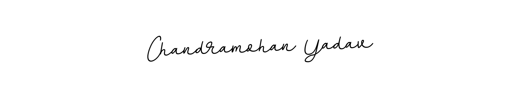 How to make Chandramohan Yadav name signature. Use BallpointsItalic-DORy9 style for creating short signs online. This is the latest handwritten sign. Chandramohan Yadav signature style 11 images and pictures png