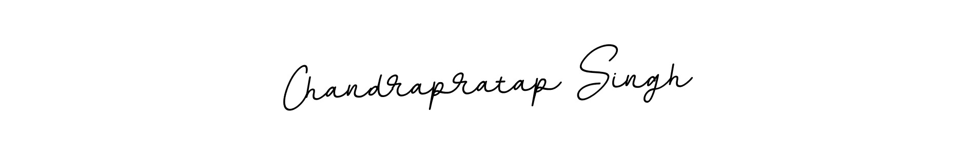 The best way (BallpointsItalic-DORy9) to make a short signature is to pick only two or three words in your name. The name Chandrapratap Singh include a total of six letters. For converting this name. Chandrapratap Singh signature style 11 images and pictures png
