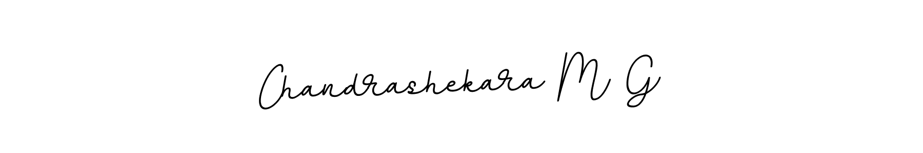 Make a beautiful signature design for name Chandrashekara M G. With this signature (BallpointsItalic-DORy9) style, you can create a handwritten signature for free. Chandrashekara M G signature style 11 images and pictures png