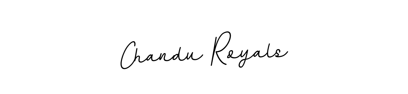 You should practise on your own different ways (BallpointsItalic-DORy9) to write your name (Chandu Royals) in signature. don't let someone else do it for you. Chandu Royals signature style 11 images and pictures png