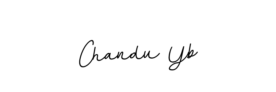 How to make Chandu Yb name signature. Use BallpointsItalic-DORy9 style for creating short signs online. This is the latest handwritten sign. Chandu Yb signature style 11 images and pictures png