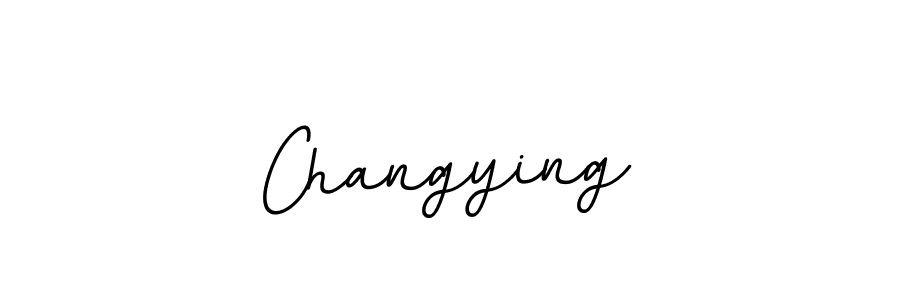 How to make Changying name signature. Use BallpointsItalic-DORy9 style for creating short signs online. This is the latest handwritten sign. Changying signature style 11 images and pictures png