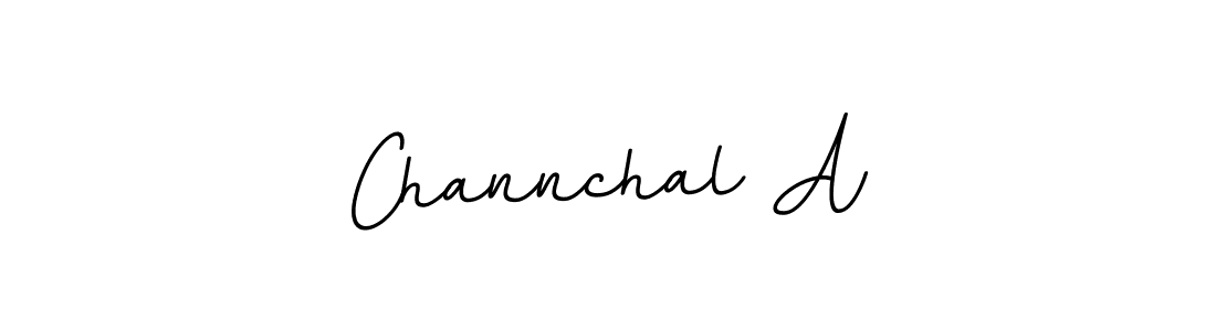 Make a beautiful signature design for name Channchal A. With this signature (BallpointsItalic-DORy9) style, you can create a handwritten signature for free. Channchal A signature style 11 images and pictures png