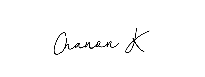 Use a signature maker to create a handwritten signature online. With this signature software, you can design (BallpointsItalic-DORy9) your own signature for name Chanon K. Chanon K signature style 11 images and pictures png