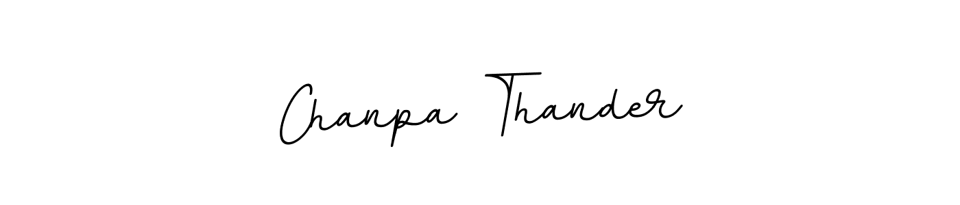 Use a signature maker to create a handwritten signature online. With this signature software, you can design (BallpointsItalic-DORy9) your own signature for name Chanpa Thander. Chanpa Thander signature style 11 images and pictures png