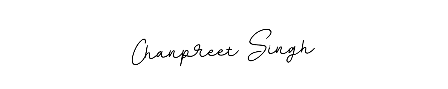 Make a beautiful signature design for name Chanpreet Singh. With this signature (BallpointsItalic-DORy9) style, you can create a handwritten signature for free. Chanpreet Singh signature style 11 images and pictures png