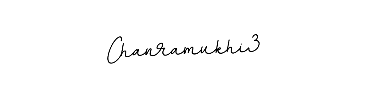 How to make Chanramukhi3 name signature. Use BallpointsItalic-DORy9 style for creating short signs online. This is the latest handwritten sign. Chanramukhi3 signature style 11 images and pictures png