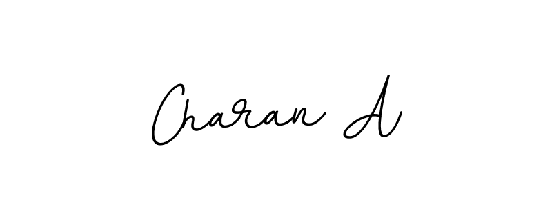 Charan A stylish signature style. Best Handwritten Sign (BallpointsItalic-DORy9) for my name. Handwritten Signature Collection Ideas for my name Charan A. Charan A signature style 11 images and pictures png