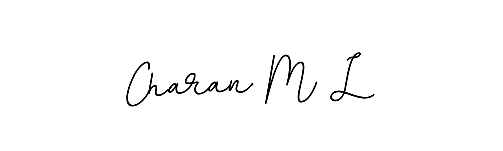 Make a beautiful signature design for name Charan M L. Use this online signature maker to create a handwritten signature for free. Charan M L signature style 11 images and pictures png