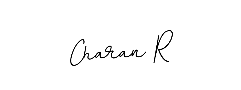 Design your own signature with our free online signature maker. With this signature software, you can create a handwritten (BallpointsItalic-DORy9) signature for name Charan R. Charan R signature style 11 images and pictures png