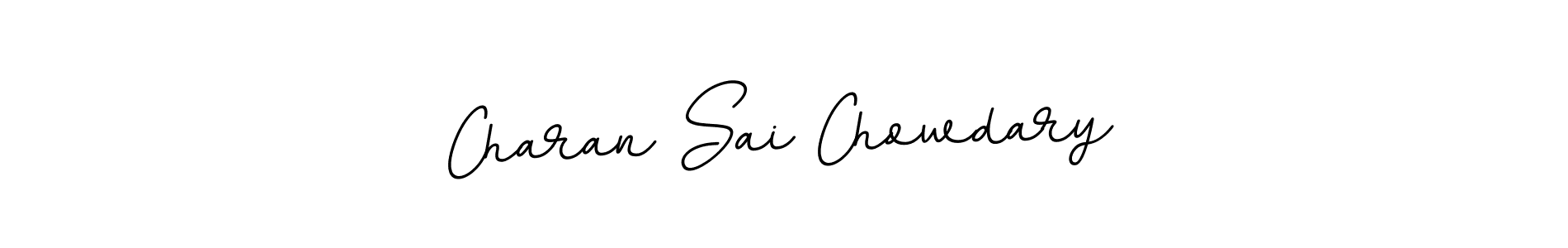 Create a beautiful signature design for name Charan Sai Chowdary. With this signature (BallpointsItalic-DORy9) fonts, you can make a handwritten signature for free. Charan Sai Chowdary signature style 11 images and pictures png