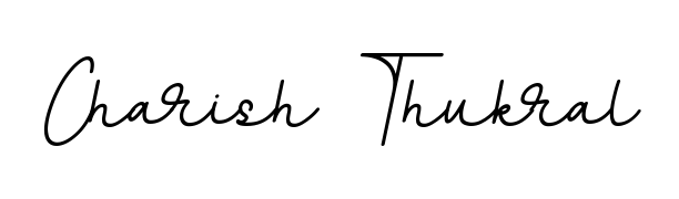 How to make Charish Thukral name signature. Use BallpointsItalic-DORy9 style for creating short signs online. This is the latest handwritten sign. Charish Thukral signature style 11 images and pictures png