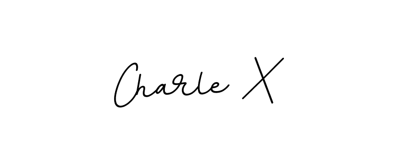 Use a signature maker to create a handwritten signature online. With this signature software, you can design (BallpointsItalic-DORy9) your own signature for name Charle X. Charle X signature style 11 images and pictures png