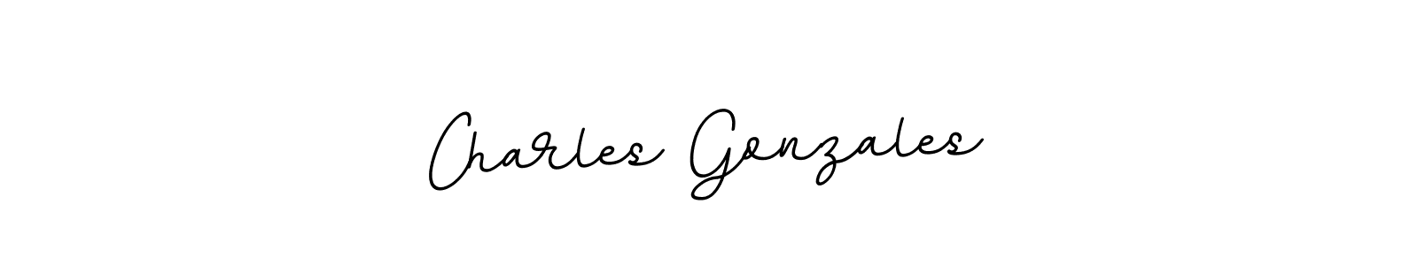 You should practise on your own different ways (BallpointsItalic-DORy9) to write your name (Charles Gonzales) in signature. don't let someone else do it for you. Charles Gonzales signature style 11 images and pictures png