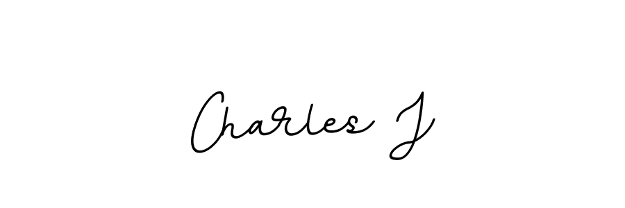 The best way (BallpointsItalic-DORy9) to make a short signature is to pick only two or three words in your name. The name Charles J include a total of six letters. For converting this name. Charles J signature style 11 images and pictures png