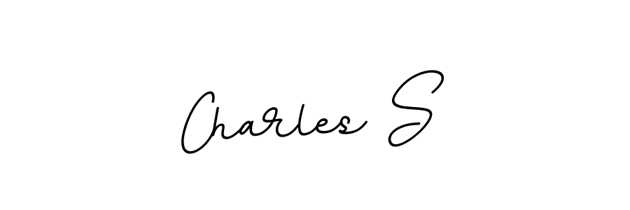 Use a signature maker to create a handwritten signature online. With this signature software, you can design (BallpointsItalic-DORy9) your own signature for name Charles S. Charles S signature style 11 images and pictures png