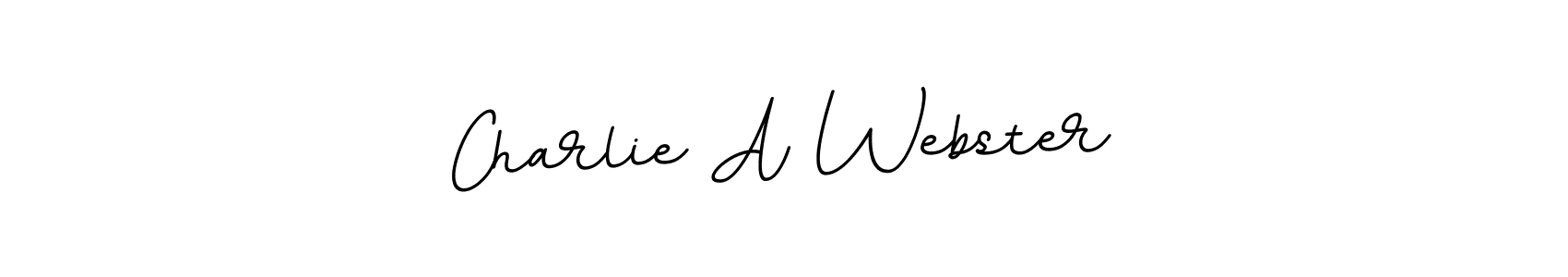 Use a signature maker to create a handwritten signature online. With this signature software, you can design (BallpointsItalic-DORy9) your own signature for name Charlie A Webster. Charlie A Webster signature style 11 images and pictures png