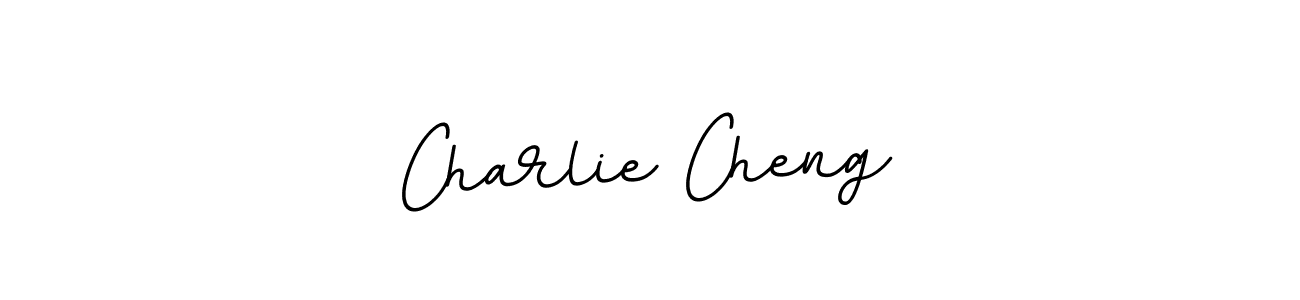 Use a signature maker to create a handwritten signature online. With this signature software, you can design (BallpointsItalic-DORy9) your own signature for name Charlie Cheng. Charlie Cheng signature style 11 images and pictures png