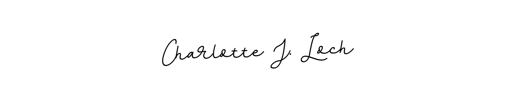 Charlotte J. Loch stylish signature style. Best Handwritten Sign (BallpointsItalic-DORy9) for my name. Handwritten Signature Collection Ideas for my name Charlotte J. Loch. Charlotte J. Loch signature style 11 images and pictures png