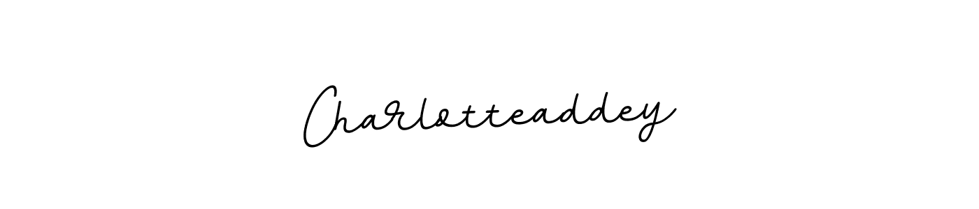 How to make Charlotteaddey name signature. Use BallpointsItalic-DORy9 style for creating short signs online. This is the latest handwritten sign. Charlotteaddey signature style 11 images and pictures png