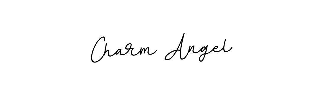 Use a signature maker to create a handwritten signature online. With this signature software, you can design (BallpointsItalic-DORy9) your own signature for name Charm Angel. Charm Angel signature style 11 images and pictures png