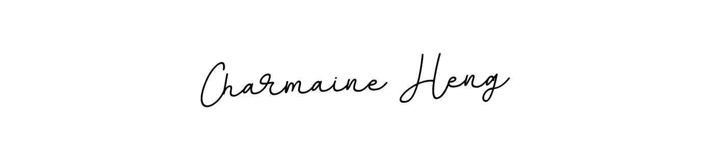 Use a signature maker to create a handwritten signature online. With this signature software, you can design (BallpointsItalic-DORy9) your own signature for name Charmaine Heng. Charmaine Heng signature style 11 images and pictures png