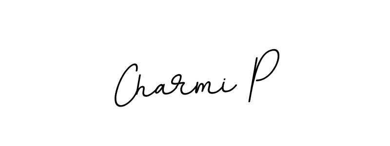 How to Draw Charmi P signature style? BallpointsItalic-DORy9 is a latest design signature styles for name Charmi P. Charmi P signature style 11 images and pictures png