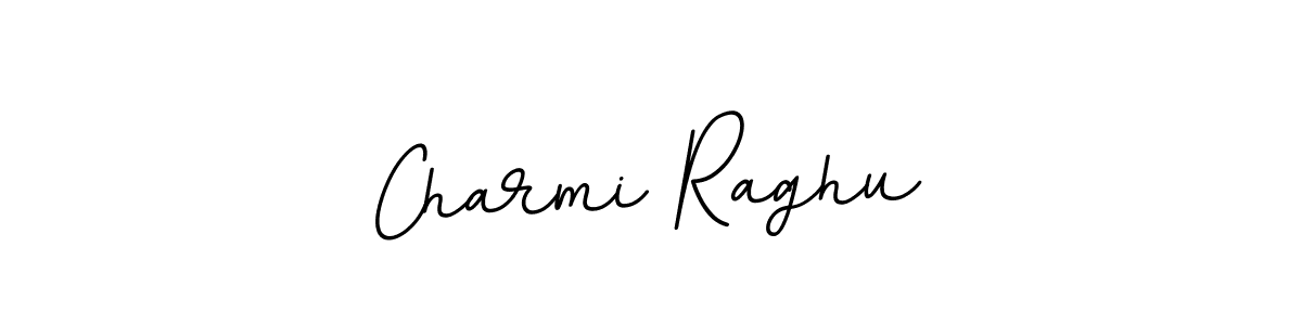 How to make Charmi Raghu name signature. Use BallpointsItalic-DORy9 style for creating short signs online. This is the latest handwritten sign. Charmi Raghu signature style 11 images and pictures png