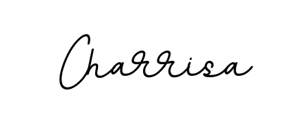 Practice writing Charrisa with the flow of BallpointsItalic-DORy9 lettering. A fantastic source of inspiration for developing your personal signature style. Charrisa signature style 11 images and pictures png
