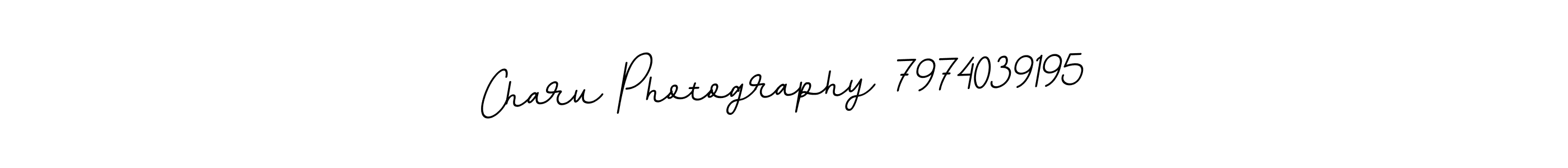 Design your own signature with our free online signature maker. With this signature software, you can create a handwritten (BallpointsItalic-DORy9) signature for name Charu Photography 7974039195. Charu Photography 7974039195 signature style 11 images and pictures png