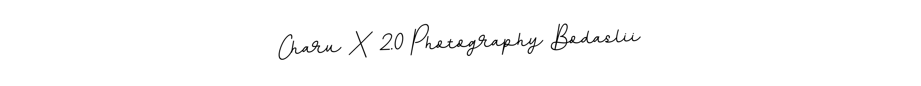 Create a beautiful signature design for name Charu X 2.0 Photography Bodaslii. With this signature (BallpointsItalic-DORy9) fonts, you can make a handwritten signature for free. Charu X 2.0 Photography Bodaslii signature style 11 images and pictures png