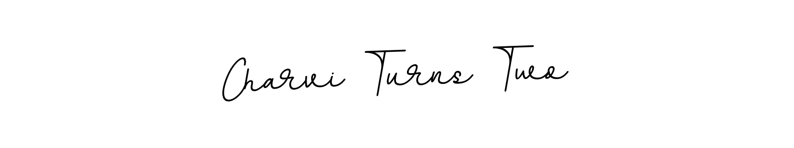 Use a signature maker to create a handwritten signature online. With this signature software, you can design (BallpointsItalic-DORy9) your own signature for name Charvi Turns Two. Charvi Turns Two signature style 11 images and pictures png